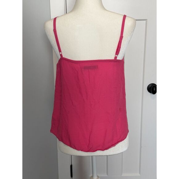 Vintage Old Navy Rayon Blend Butterfly Print Hot Pink Drape Tank Size XS - Picture 2 of 7
